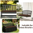 thumbnail image 7 of HONEY HOME Outdoor Bench Cushion, 60x20x4 Inch, Tufted Waterproof Swing Cushions with Ties for Patio Bench Window, 7 of 7