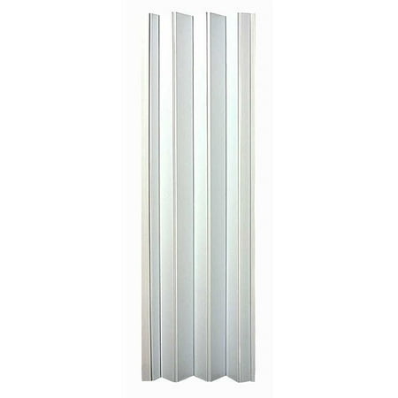 Homestyle Plaza Vinyl Accordion Door 48 X 96 White Walmart Com