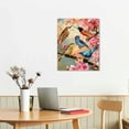 thumbnail image 2 of Shadudu Birds on Branches Canvas Decorative Print Painting by Artist Buanfen Yu, Home Office Wall Decor (16 x 20 in/12 x 16) 12x16 in, 2 of 5