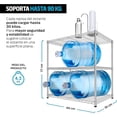 thumbnail image 3 of Estante Organizador de Metal de 3 Niveles, Estante Metálico para el Almacenamiento de Productos para el Baño, Cocina, Alacena, Recamara y más, Anaquel Metálico Multiusos para Hogar y Negocio, 3 of 6