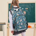 thumbnail image 7 of FORMRS Kids Backpack for School Unisex 17" Casual Bookbag Travel Daypack with Compartment Pockets, Blue Raccoon Star Pattern, 7 of 7