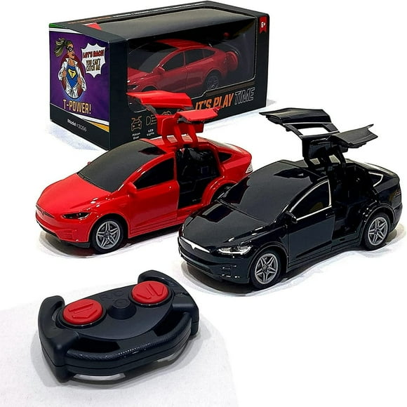 Voiture Télécommandée Dynamique Voiture Télécommandée à 4 Canaux avec Phare Drift Voiture de Sport Rechargeable Puissance Élevée Télécommande Sans Fil pour Enfants Course