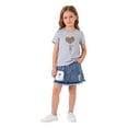thumbnail image 2 of Shadoumai Tween Girls 2 Piece Outfits Short Sleeve Bow Top and Pleated Skirt Sets Summer Clothes, Size 7-14 Years, 2 of 4
