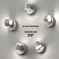 thumbnail image 4 of LIGHTINN Bathroom Vanity Light with Acrylic Shade, Dimmable Built-in LED Light Fixtures for Vanity Bathroom Bathtub (Grey), 4 of 6