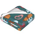 thumbnail image 2 of Bingfone cute Skull organ Print Flannel Fleece Blanket Throw Blanket for Bed,Sofa,Couch,Travel,Camping(40"x30" ), 2 of 8