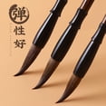 thumbnail image 2 of Namzi 2Pcs Chinese Calligraphy Brush Kanji Japanese Art Sumi Writing Painting Drawing Practicing Brush for Students and Beginners, Sheep hair Brush, Large，K, 2 of 4