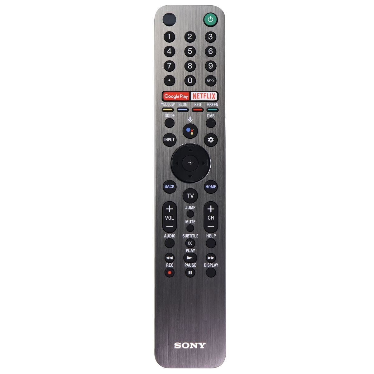 Sony OEM Remote Control for Select Sony TVs Metallic Gray (RMFTX611U