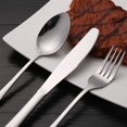 thumbnail image 4 of Silverware Set ,Flatware set ,30 Piece , Eating Utensils Set Stainless Steel Kitchen Tableware Cutlery, Includes Dinner Knives/Forks/Spoons/Teaspoons/Salad forks Service for 6 (Shiny Silver), 4 of 6