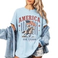 thumbnail image 3 of America Since 1776 250 Years Patriotic Western Horse Graphic Casual T-Shirt for Men and Women, 3 of 6
