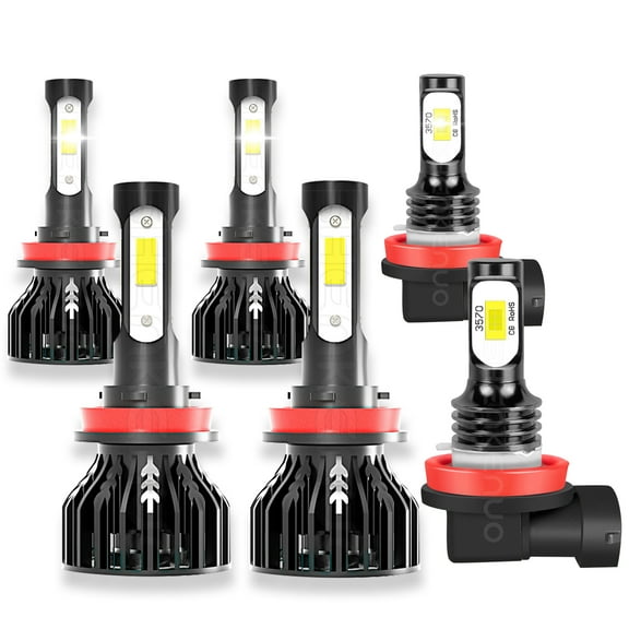 BMZONCC for Toyota Tacoma 2016-2019 Headlights H9 H11 High/Low Beam  H11 Fog light Bulbs,6pc