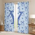 thumbnail image 2 of Castle Fairy Children Teens Monogrammed Letter Initial Y Black Out Curtains,Kawaii Blue Bow Curtains Pack Of 2 (42X63 Each),Dreamy Princess Bedroom Curtains,Super Cozy Room Decor, 2 of 6