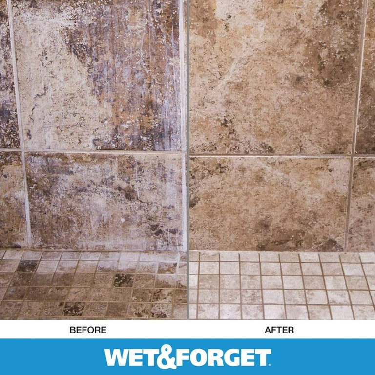 Wet & Forget Shower Cleaner Weekly Application Requires No Scrubbing,  Bleach-Free Formula & Iron OUT Liquid Rust Stain Remover, Pre-mixed,  Quickly
