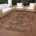 thumbnail image 3 of Addison Rugs Chantille Indoor/Outdoor Traditional Global Rust Machine Washable Rectangle Rug, 3' x 5', 3 of 8