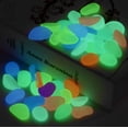 thumbnail image 5 of Gustave 100Pcs Luminous Pebbles Stones Glow in The Dark Garden Pebbles Rocks for Home Indoor Outdoor Walkways Path Patio Lawn Yard Fish Tank Decor "Colorful", 5 of 9