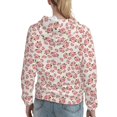 thumbnail image 7 of Honeii Rose Flowers Pattern Womens Oversized Hoodies Long Sleeve Sweatshirts Pullover Fall Outfits with Pocket-Small, 7 of 7
