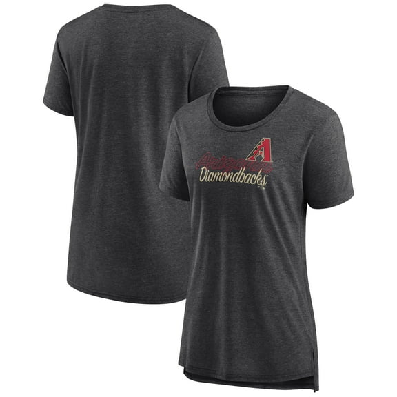Women's Gray Arizona Diamondbacks Practice Time Tri-Blend T-Shirt