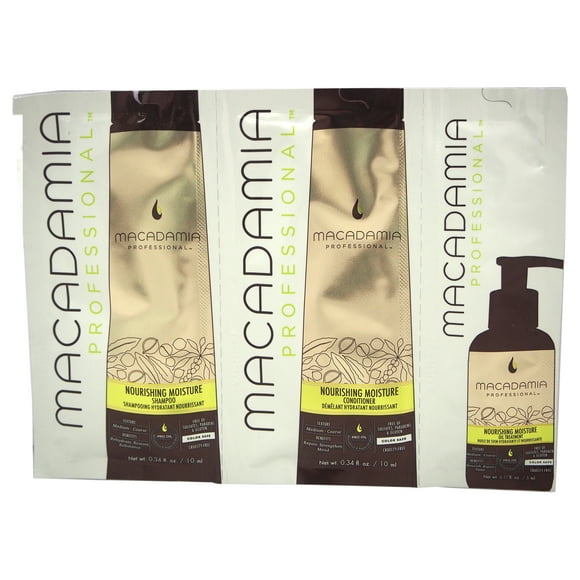 Professional Shampooing Hydratant Nourrissant, Revitalisant et Traitement à l'Huile par Macadamia pour Unisexe - 3 P