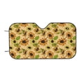 thumbnail image 7 of Picia Sunflowers Curved Windshield Sunshade Accordion Folding Style Auto Shade for Car Truck SUV Van Blocks UV Ray Sun Visor Protector -Small, 7 of 7