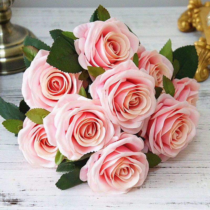 Artificial Flowers  10 Heads Of Korean  Acacia Wedding  Rose 