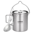 thumbnail image 4 of Vaso de Camping Lixada 750 ml Acero Inoxidable con Cuchara Plegable, 4 of 8