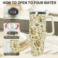 thumbnail image 6 of 40 OZ Squirrel Insulated Tumbler with Handle & Straw - Stainless Steel Travel Mug for Coffee & Water, Fall Theme Cute Gift for Squirrel Lovers, Women & Girls, 6 of 6