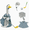 Blue,White, variant on YellowRaincoat Porch Goose Outfits,Raincoats Costume with Umbrella and Hat,Waterproof,Goose Clothes for Spring summer Outdoor Garden Yard Decor