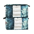 thumbnail image 3 of BZSMCE Under Bed Storage Bags With Reinforced Handles Red Rose Printing Underbed Storage, 3 of 7