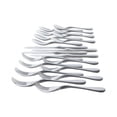 thumbnail image 1 of Knork 20 Pc Acier Inoxydable Lave-Vaisselle Vaisselle Service à Manger Ensemble, Argent, 1 of 8