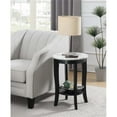 thumbnail image 2 of Convenience Concepts American Heritage Table d'Appoint Ronde, Fini Bois Noir, 2 of 6