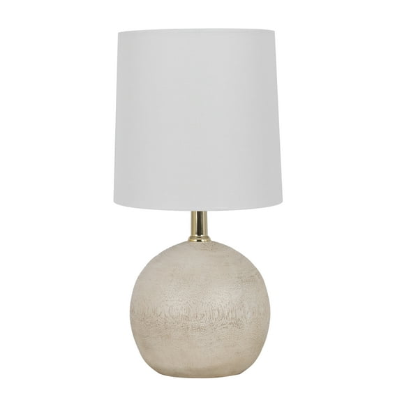 Mainstays 12.75 inch Height White Ball Table Lamp