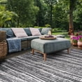 thumbnail image 4 of SAFAVIEH Courtyard Kasandra Abstract Indoor/Outdoor Area Rug, Black/Ivory, 5'5" x 7'7", 4 of 10