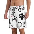 thumbnail image 2 of Disketp Men'S Swim Trunks Hawaiian Breathable Surf Beach Swimsuits Mesh Lining Beach Shorts With Pockets-Cute Cow And Milk Stains, 2 of 9