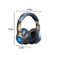 thumbnail image 2 of Micrófono Bluetooth Auriculares Bluetooth Inalámbricos Auriculares Bluetooth 5.2 para Deportes Electrónicos, Baja Latencia, Cómodos de Usar, 20 Horas de Uso, Auriculares Plegables Y Ligeros, con Micró, 2 of 7