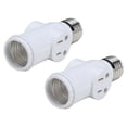 thumbnail image 3 of Adaptador de Salida de Bombilla, Instalacia Fácil PBT 3 Prong 2pcs Converter de Enchufe de Luz 0-125 Vac para Yardas, 3 of 7