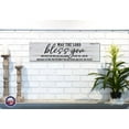 thumbnail image 2 of LifeSong Milestones Inspirational Modern Wooden Wall Hanging Plaque 10x40 - May The Lord Bless You, 2 of 8