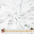 thumbnail image 3 of Christmas Blanket Silver Snowflake Christmas Throw Blanket, Snowflake Christmas Blankets and Throws Soft Warm Flannel Christmas Throw Blankets for Couch, Bed, Sofa, 50 x 60 Inch, Silver, 3 of 6