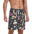thumbnail image 2 of Fotbe Wildflower Watercolor 1 Pantalones Cortos de Pijama para Hombre, Ropa de Dormir, Pantalones de Pijama Cortos para Hombre-XX-Large, 2 of 6