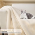 thumbnail image 4 of SHANNA Luxury Soft Throw Blanket, Thick Faux Fur 800GSM Fluffy Blankets for Couch, Sofa, Bed, Cozy Warm Throw Blanket for All Seasons,White, 52''x63'', 4 of 7