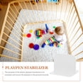 thumbnail image 4 of icolorfuled Home Use 4Pcs Playpen Fence Stabilizer in White Plastic for Safety, 4 of 6