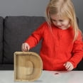 thumbnail image 4 of Wooden English Letter Savings Can with Transparent Glass Front for Kids Money Saving, 4 of 6