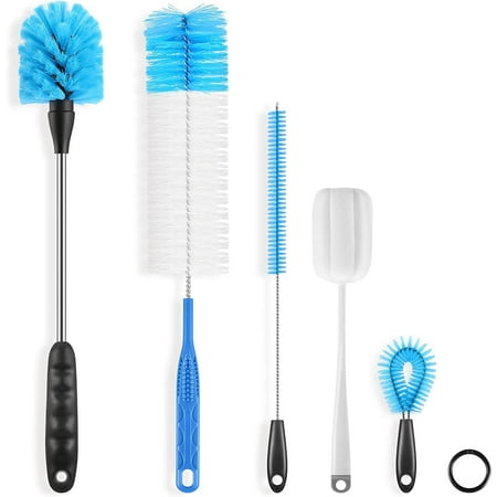 

Ultimate 5 Pack Bottle Cleaner Brush Set. Long Handle Bottle Cleaning Brush & Straw Cleaner Brush for Washing Narrow Neck Beer Bottle. Wine Decanter. Pipes. Sinks. Beer Brewing Supplies