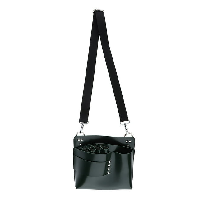 Bolso De Tijeras Para El Cabello De Cuero Artificial, Peluquería Para Mascotas, Herramientas Para El Cabello, Titur De Bolsa Con Cinturón, Verde Sunnimix salón de tijeras
