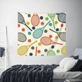 thumbnail image 4 of Daiia Racket and Tennis Ball Pattern Tapestry 60x51 Inches Wall Hanging Tapestry Artistic Wall Hanging Bedroom Wall Decor Living Room Tapestry Dorm Room Decor, 4 of 9
