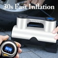thumbnail image 2 of Car Air Pump Set Portable Reusable Small Car Tire Inflator Auto Air Compressor, 2 of 10