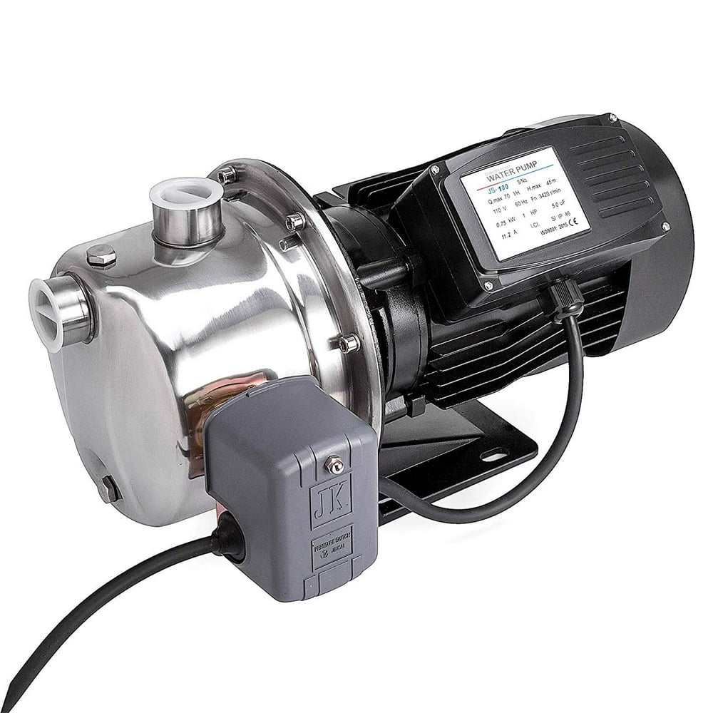BestEquip 1 HP Shallow Well Jet Pump 110V with Pressure