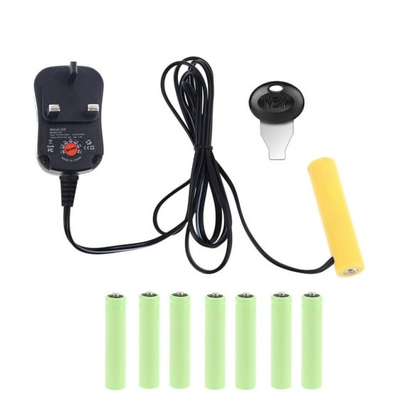 Adjustable 3V 4.5V 6V 9V 12V UK Plug Power Adapter Replace 2-8pcs AAA Battery