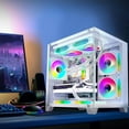 thumbnail image 3 of Hoengager Gaming PC INTEL Core i5 13400F 2.5 GHz, RTX 5060 8GB, 32GB DDR4 RAM 3200MHz,1TB PCIe SSD, WIFI&Bluetooth Windows 11-White, 3 of 7