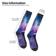 thumbnail image 2 of Gaeub Color Explosion Makeup Brush Printed Design Socks Stretchy High Tube Socks for Men Women Teens , Softball Soccer Socks for Hiking, Sport, 2 of 6