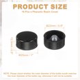 thumbnail image 2 of Uxcell 16 Pcs Cubierta de Resina Fenólica, Tapas de Tornillo de Sello de Polímero de 22 mm, Tapas de Repuesto de Plástico para Botellas de Químicos, Alimentos, Cosméticos, Negras, 2 of 7