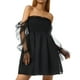 thumbnail image 1 of Txlixc Vestido casual femenino, cuello cuadrado de color sólido de verano, manga larga, S / M / L / XL Txlixc  moda, 1 of 9